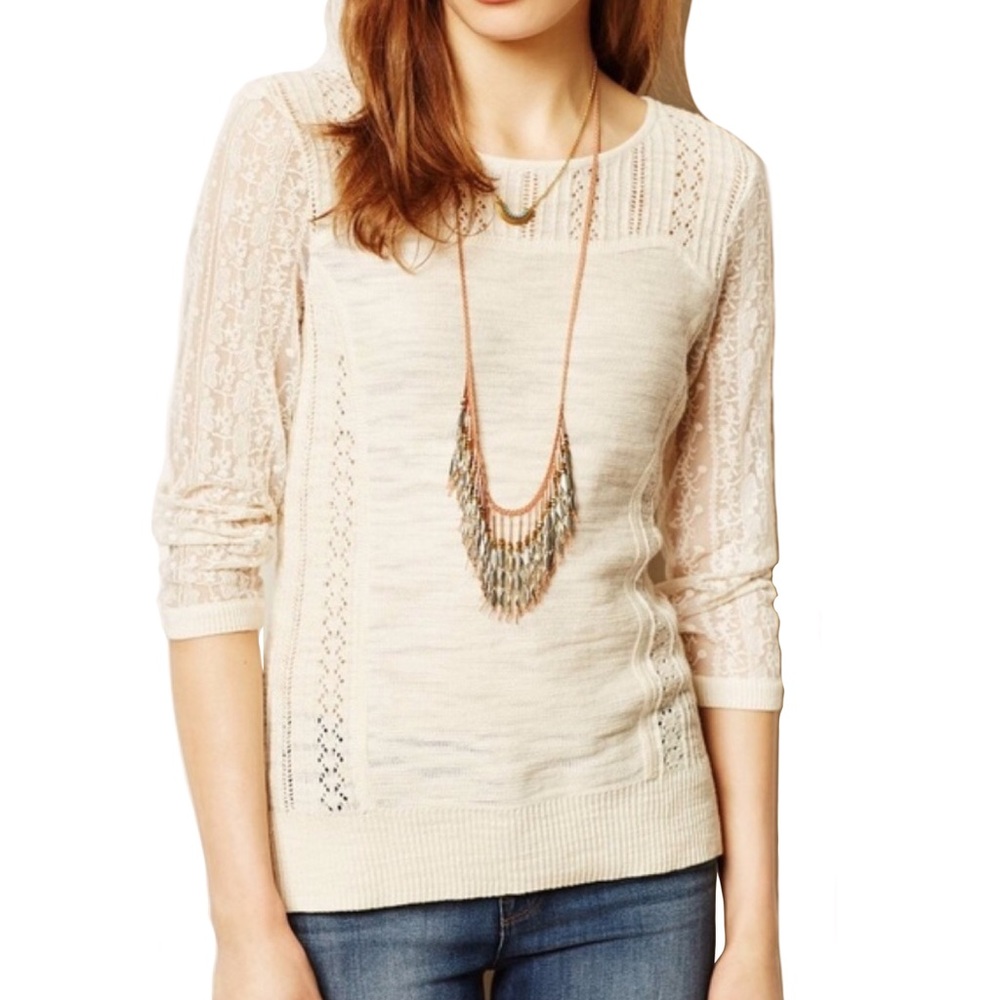 Anthropologie Knitted and Knotted Surrey Knit Top